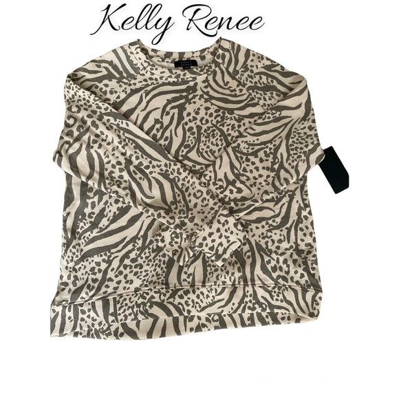 Kelly Renee Tops - Kelly Renee Zebra Print Sweatshirt Size 4-6